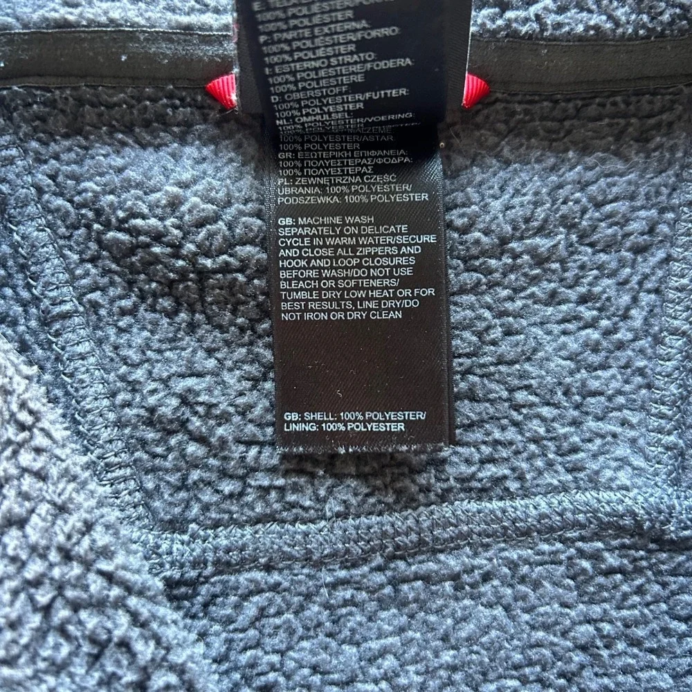 The North Face Jacket Size Medium Gray‎ Full Zip Fleece Outdoor